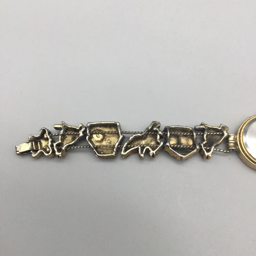 Vintage Jennie B Womens Watch 24mm Birdhouse Birds Slide Charm New Battery 7.75" - Picture 11 of 14